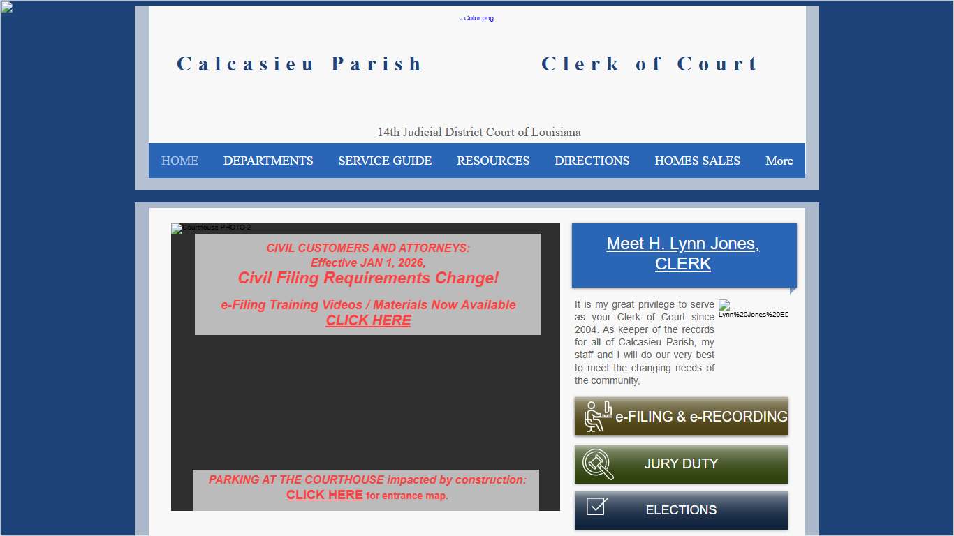 HOME Calcasieu Clerk